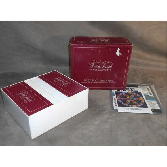 Vintage 1983 Trivial Pursuit Baby Boomer Edition Subsidiary Card Set No 10 - Picture 2 of 11